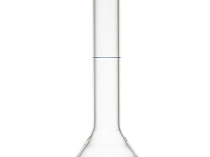 Banka odmerná-500 ml, sklenená zátka NZ19/26, trieda A, modrá potlač