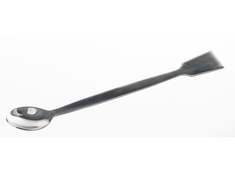 Lyžička nerezová so špachtľou 210 mm, lyžička 40x28mm, špachtľa 32x22mm