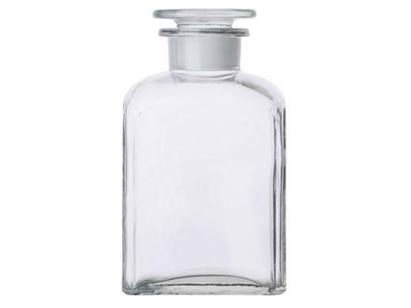 Fľaša hranatá 500 ml číra, 2043
