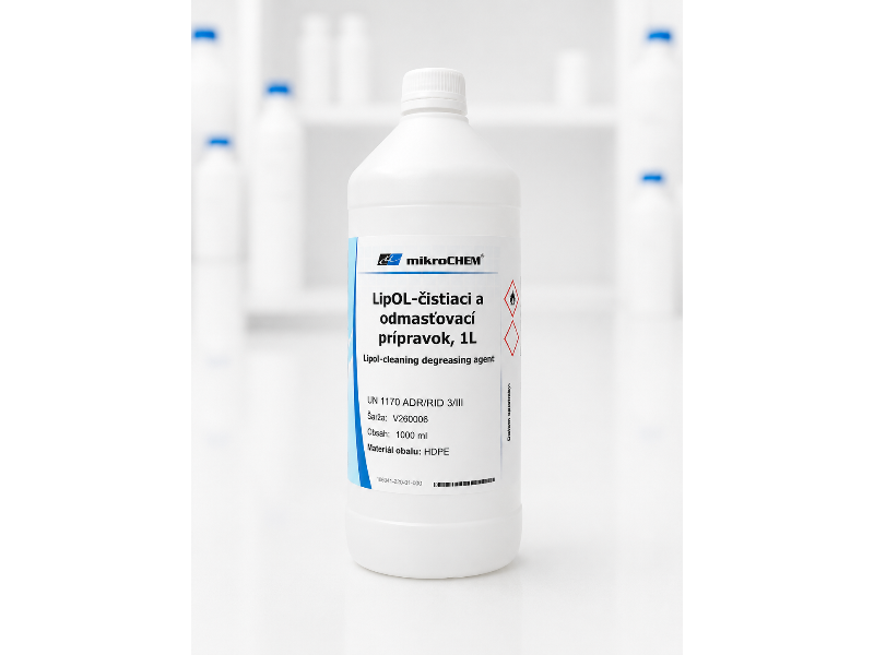 LipOL-čistiaci a odmasťovací liehový prípravok (LipOL-cleaner and degreaser), 1L