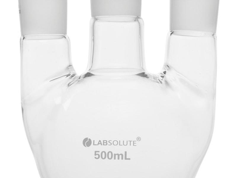 Banka guľaté dno- 250 ml NZ 29/32, 2x postranný rovny tubus NZ 29/23