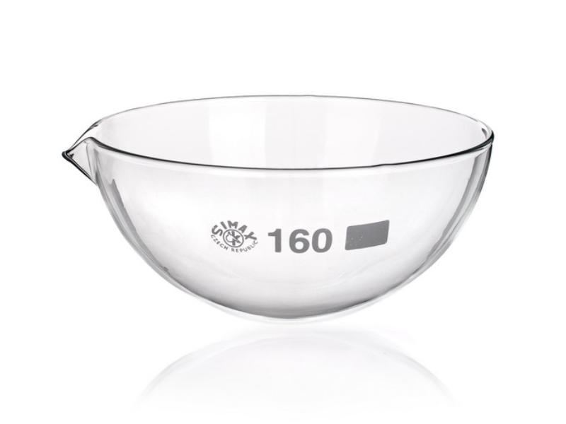 Miska odparovacia 177/90 ml Ø 85x39mm, guľaté dno, s výlevkou