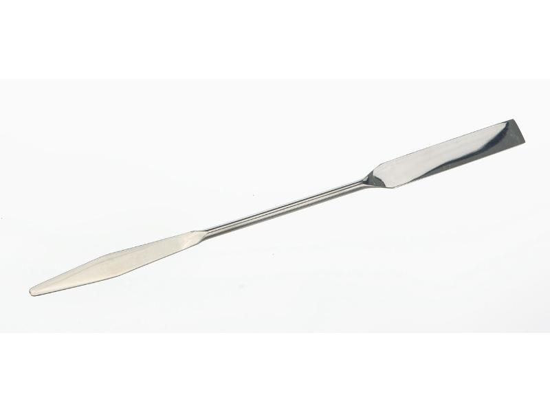 Špachtľa obojstranná nerezová 210mm, lopatka 7x50mm, s jednou stranou zúženou