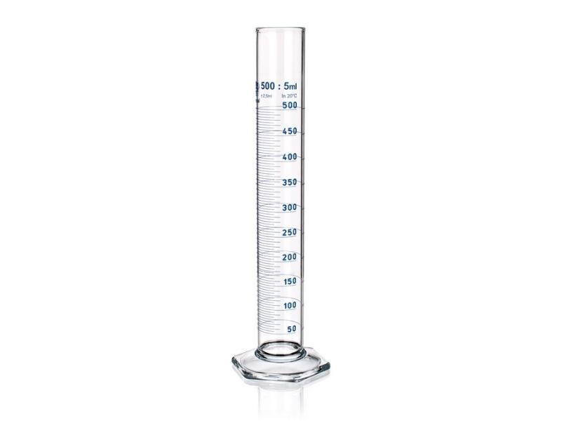Valec odmerný vysoký 100ml modrá grad. 1634/AM